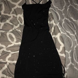 Lucy in the Sky Mini Black Dress